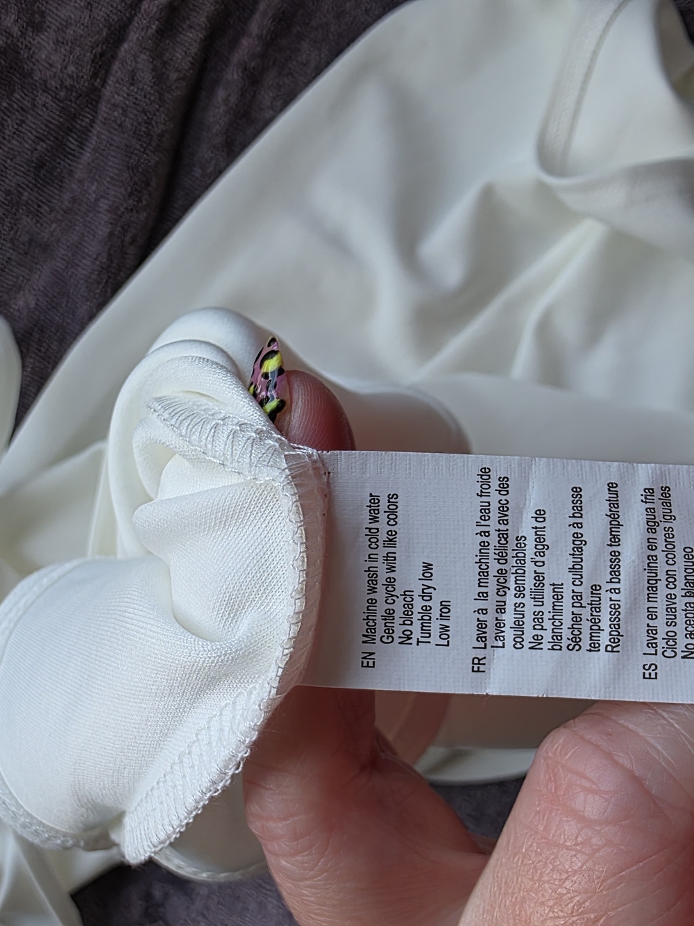 Revamped Ivory Faux Wrap Midi Dress | XL | Short Sleeve Tie Waist - Picture 9 of 10